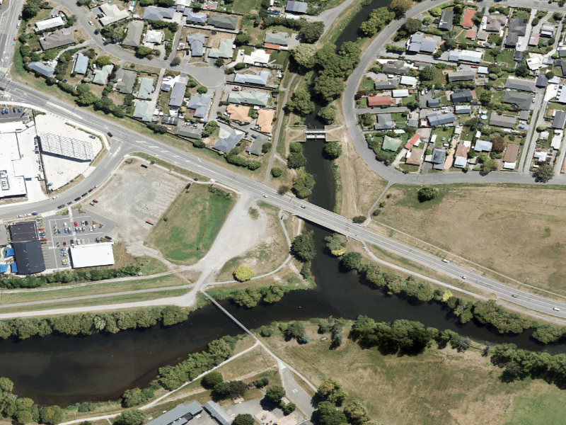 aerial view of Commemorative Plaque and the ground around it