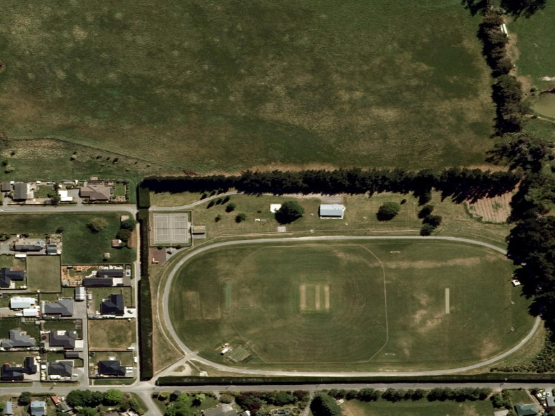 aerial view of Cenotaph and the ground around it