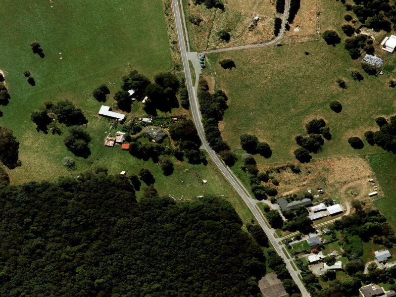 aerial view of Peel Forest War Memorial and the ground around it
