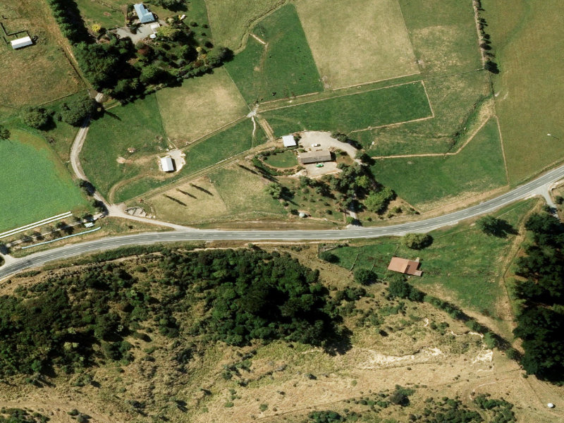 aerial view of Gapes Valley War Memorial and the ground around it