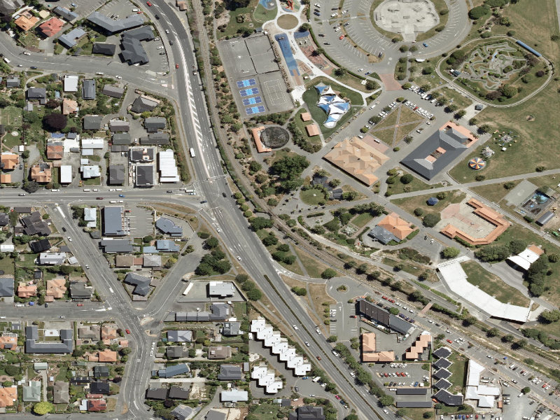 aerial view of Weller Bros Whaling Pot Historic Memorial and the ground around it