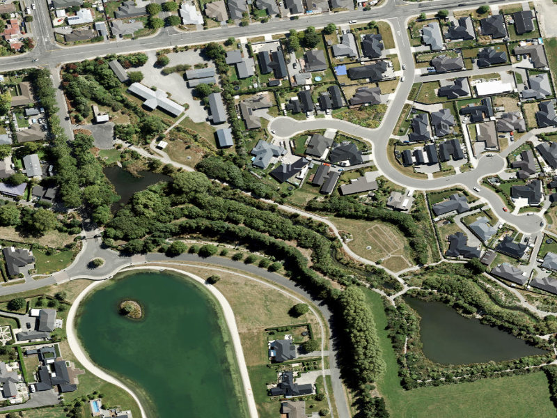 aerial view of Historic Piping and the ground around it