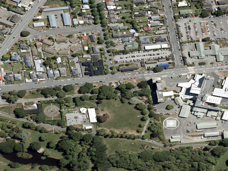 aerial view of Cenotaph & Wall Of Remembrance and the ground around it