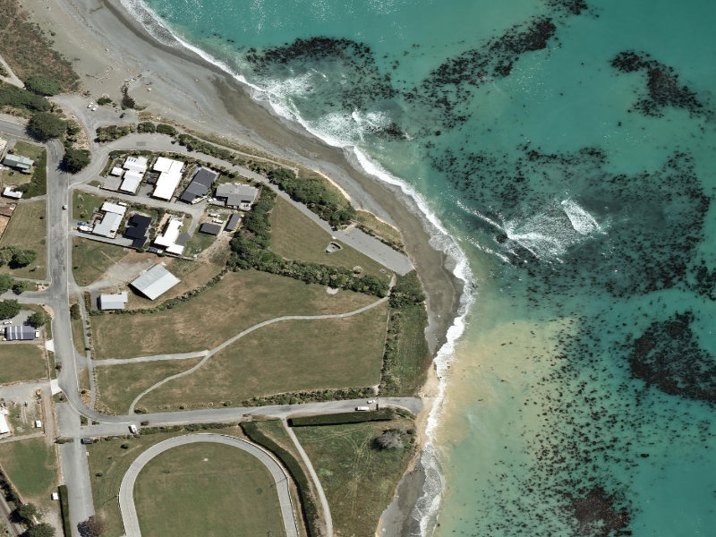 aerial view of Whaling Pot, Anchor And Plaque Memorial and the ground around it