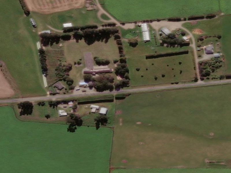 aerial view of Cannington School Gates and the ground around it