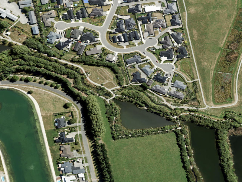 aerial view of Historic Piping and the ground around it