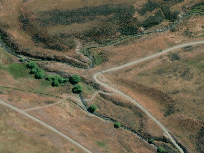 aerial view of Mackenzie Monument and the ground around it