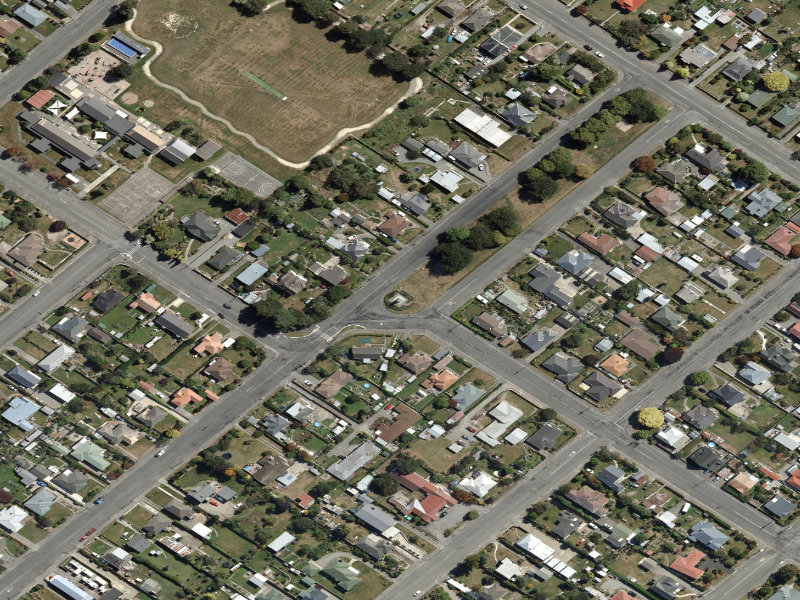 aerial view of Town Belt and the ground around it