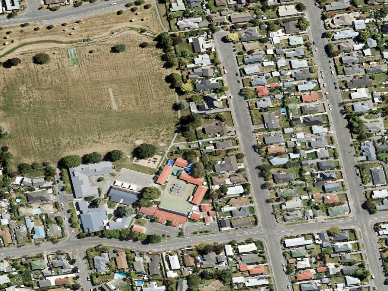 aerial view of South-east Corner Of Park and the ground around it