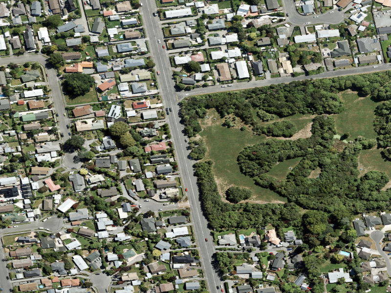 aerial view of Toiletblock West Boundary Of Reserve and the ground around it