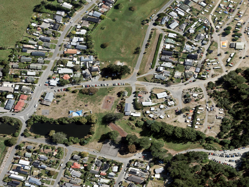 aerial view of North-east Corner Of Reserve and the ground around it