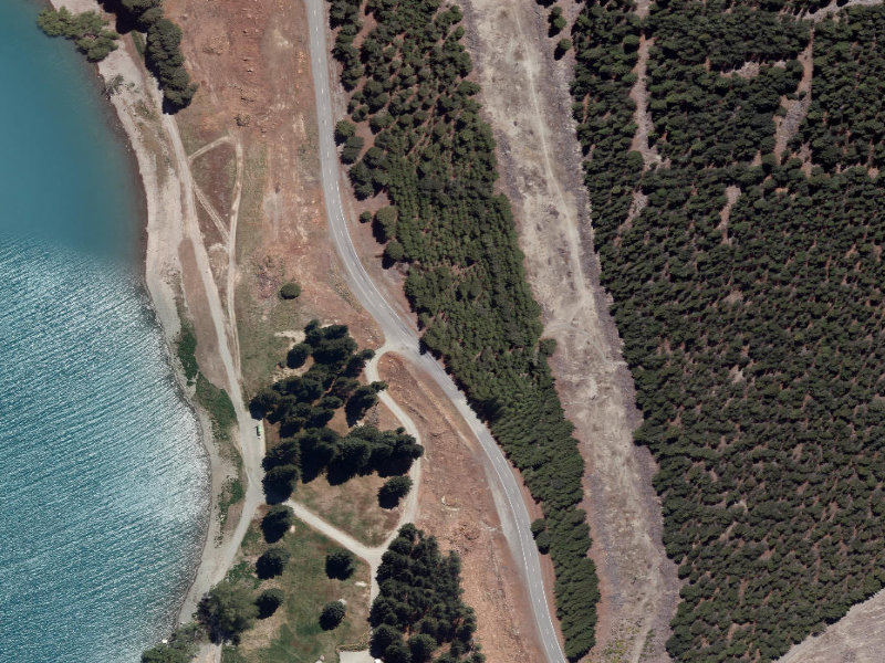 aerial view of Public Toilet and the ground around it