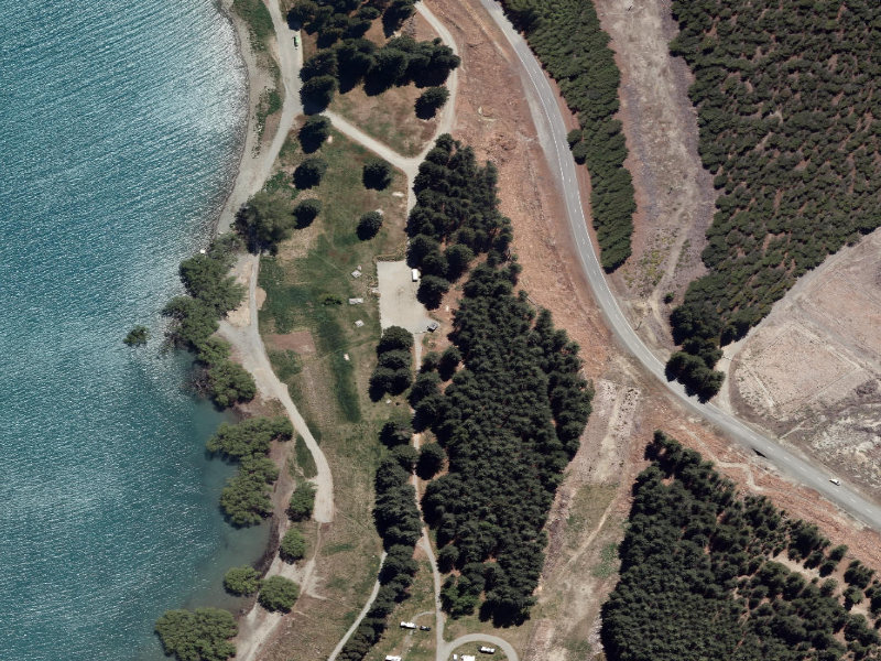 aerial view of Public Toilet and the ground around it