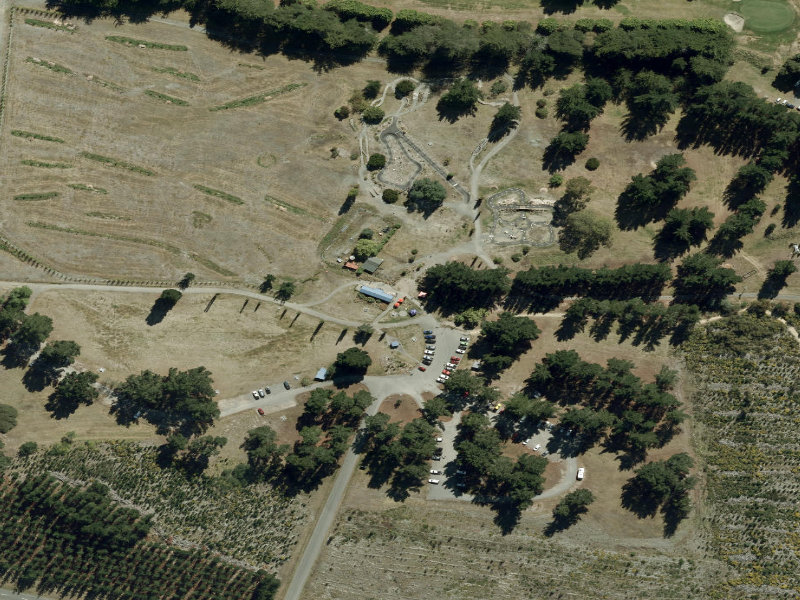 aerial view of Public Toilet, Mcleans Island and the ground around it