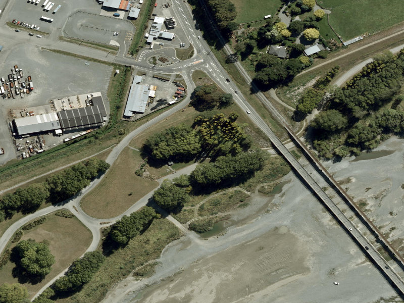 aerial view of Public Toilet and the ground around it