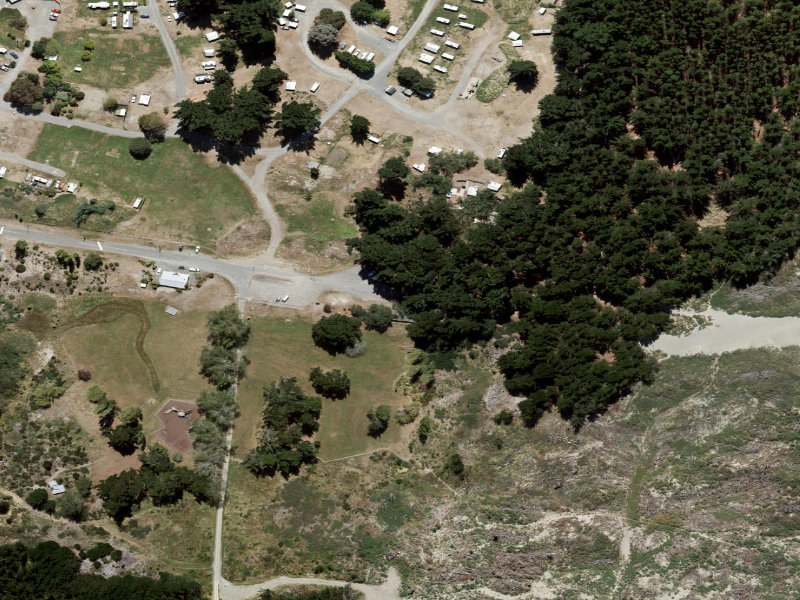 aerial view of Public Toilet and the ground around it