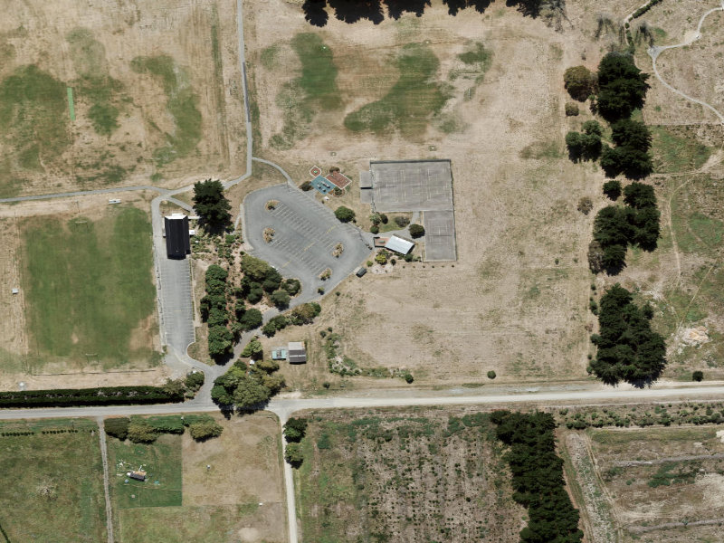 aerial view of South Of Tennis Pavilion and the ground around it