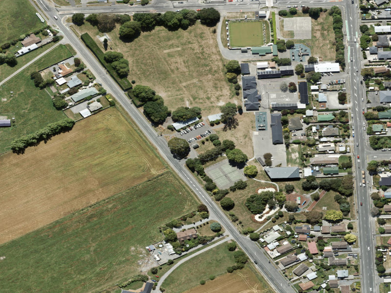 aerial view of Adjacent to Main West Car Park and the ground around it