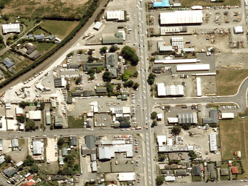 aerial view of Amberley Public Toilets and the ground around it