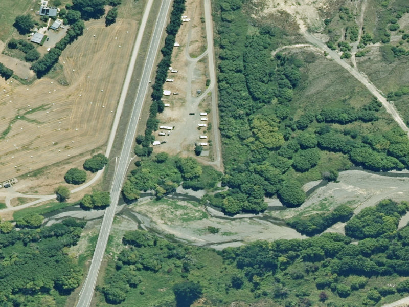 aerial view of Mca Site River Road Toilet and the ground around it