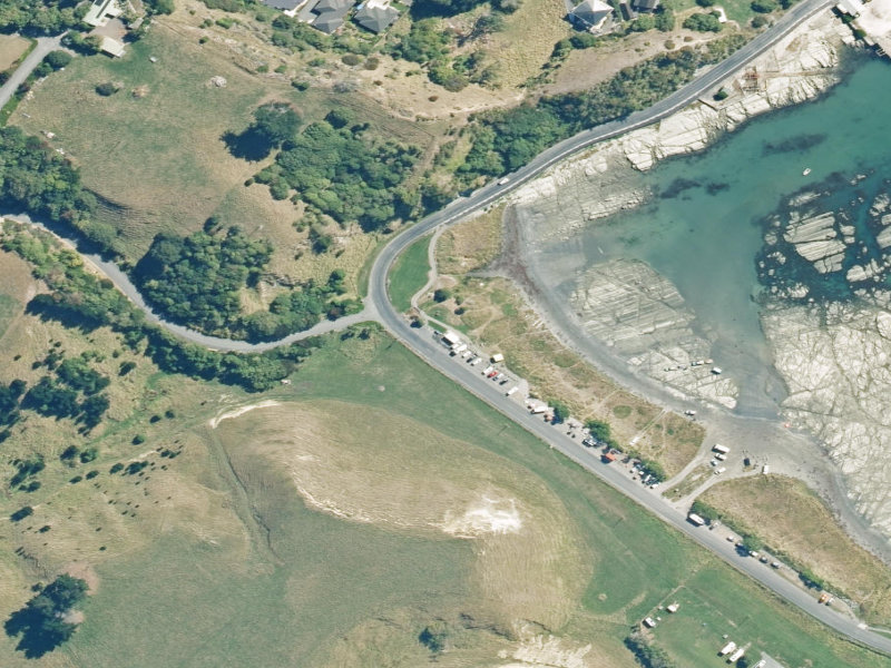 aerial view of Jimmy Armers Public Toilet and the ground around it