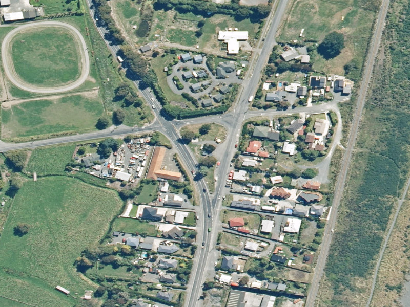 aerial view of Mill Road Public Toilet and the ground around it