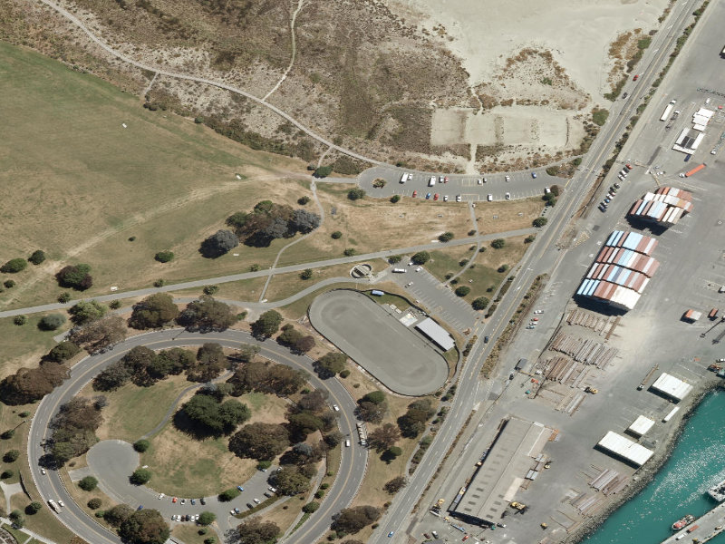 aerial view of Marine Parade Changing Rooms And Toilets and the ground around it