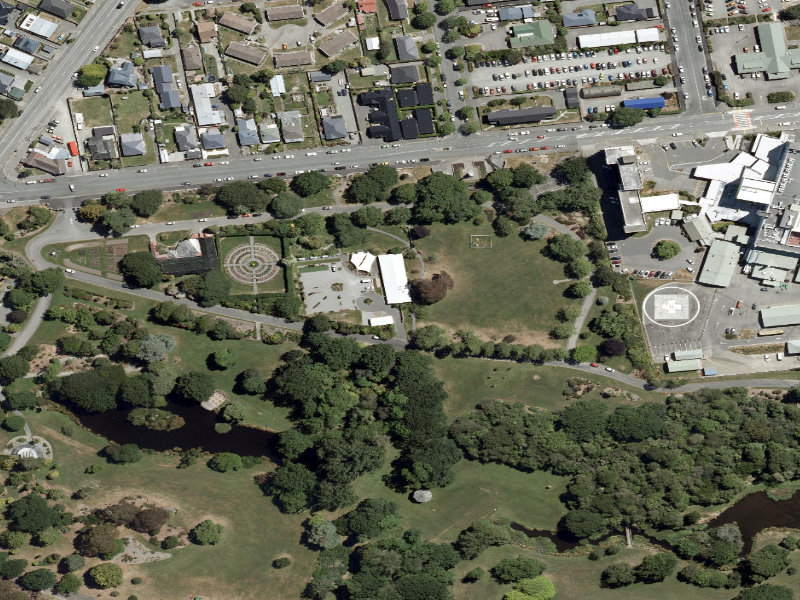 aerial view of Bowls Club Building Toilets and the ground around it