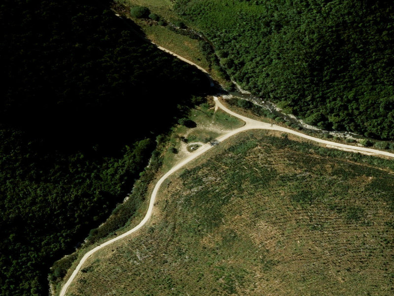 aerial view of Te Moana Picnic Area 2 Toilets and the ground around it