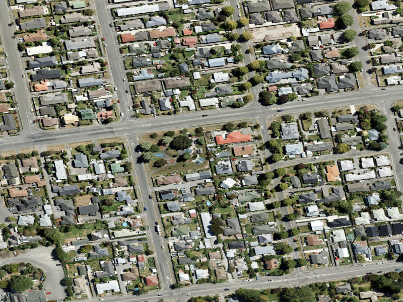 aerial view of Elephant Park Toilet Block and the ground around it