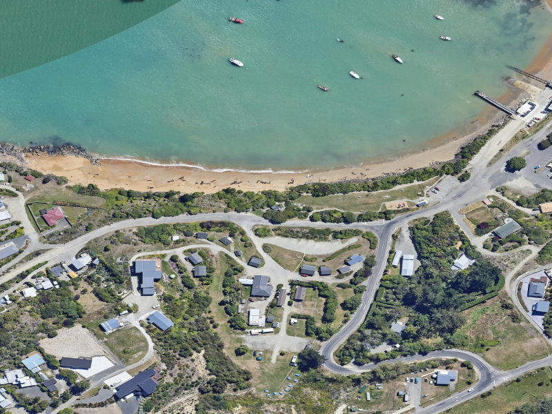 aerial view of Centennary Park Public Toilets and the ground around it