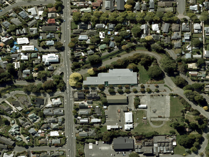 aerial view of Beckenham Service Centre and the ground around it