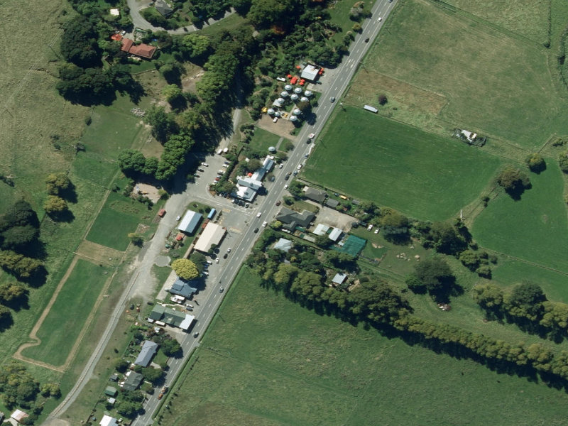 aerial view of Little River Service Cen and the ground around it