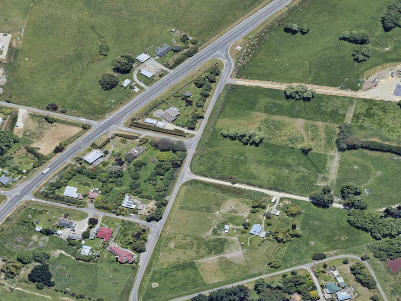 aerial view of Herbert Drop-Off and the ground around it