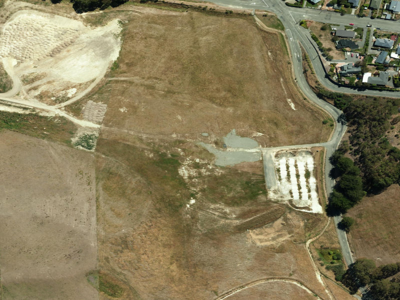 aerial view of Oamaru Landfill and the ground around it