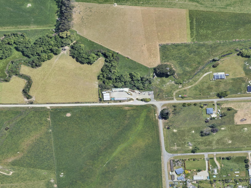 aerial view of Hampden Transfer Station and the ground around it