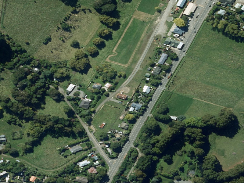 aerial view of Little River Recycling Depot and the ground around it