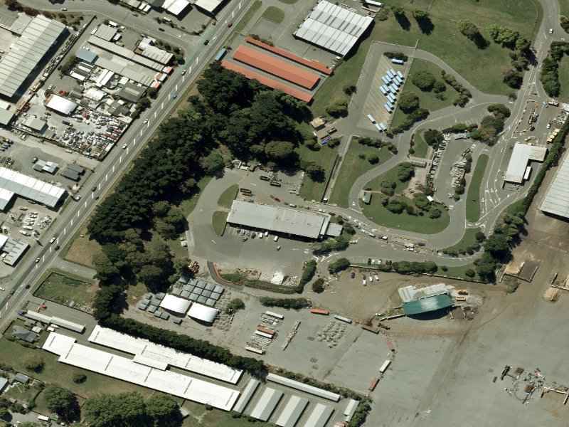 aerial view of Metro Place Refuse Station and the ground around it