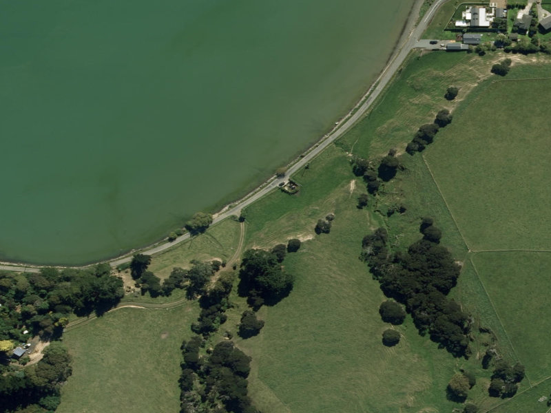 aerial view of Takamatua Collection Point and the ground around it