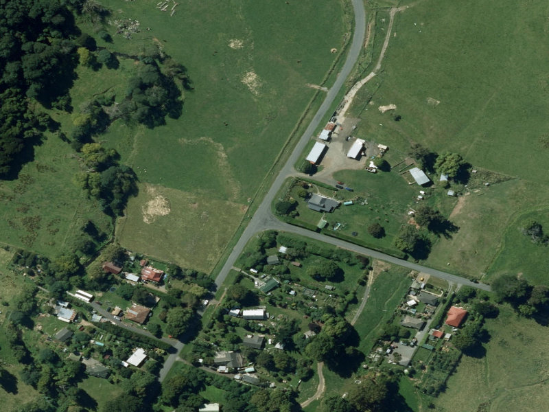 aerial view of Western Valley Road Collection Point and the ground around it