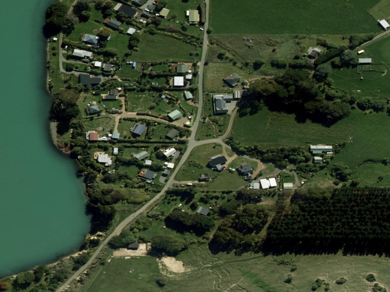 aerial view of Puari Road Collection Point and the ground around it