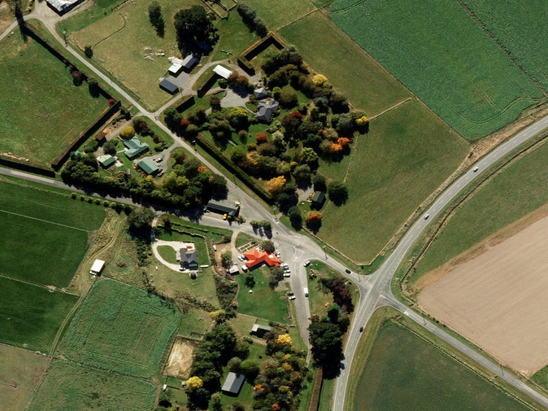 aerial view of Staveley and the ground around it