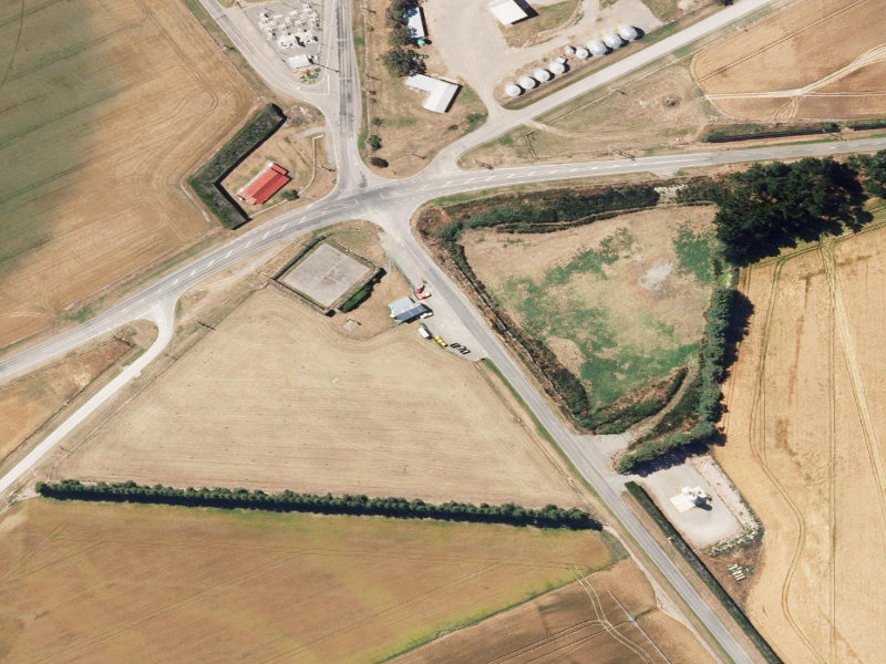 aerial view of Pendarves and the ground around it