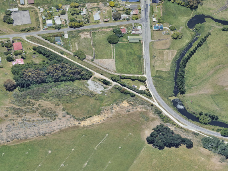 aerial view of Enfield Drop-Off and the ground around it
