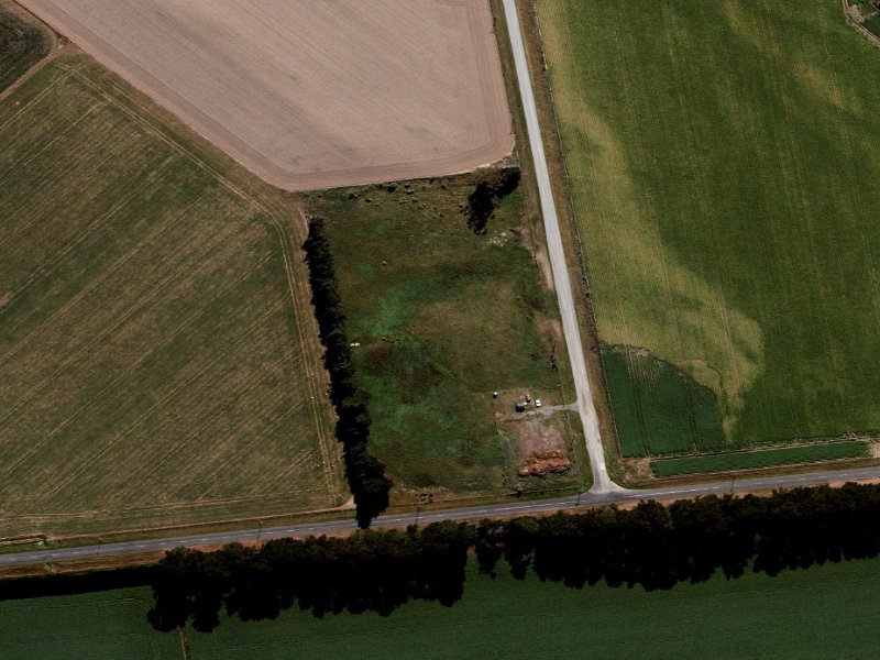 aerial view of Vaughans Road Greenwaste Drop Off and the ground around it