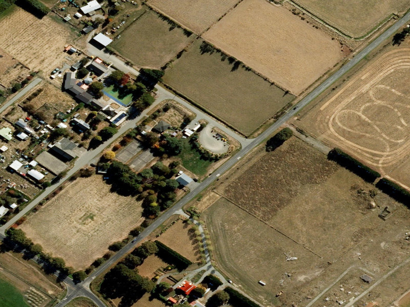 aerial view of Lauriston School and the ground around it