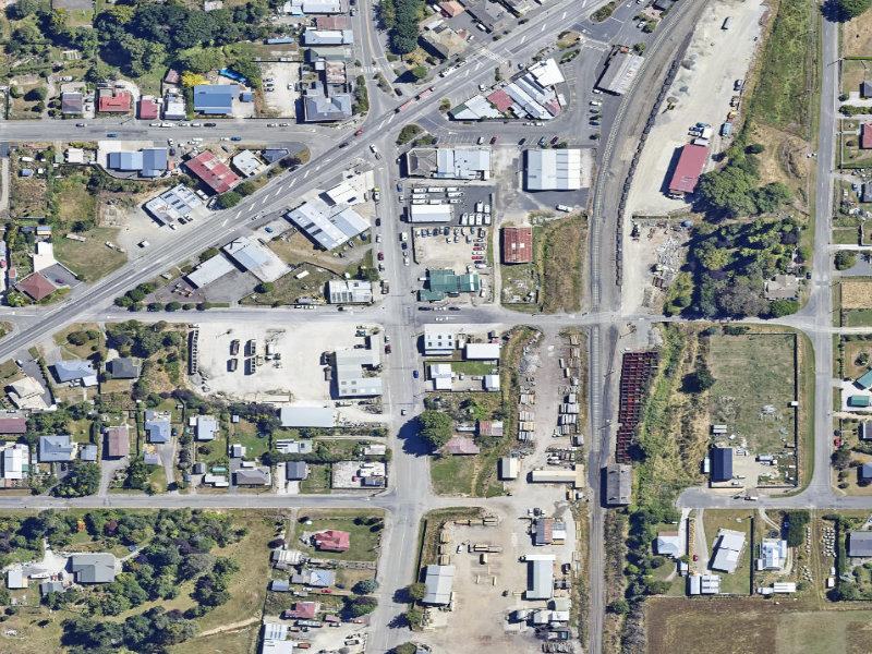 aerial view of Palmerston Wwb and the ground around it