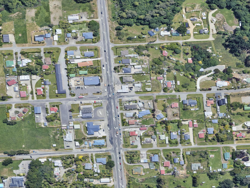 aerial view of Hampden Community Energy and the ground around it