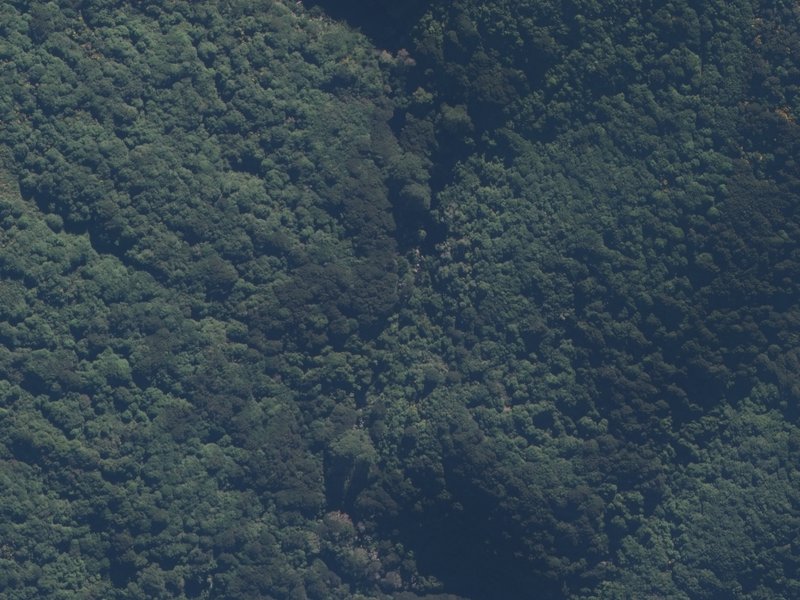 aerial view of Boundary Falls and the ground around it