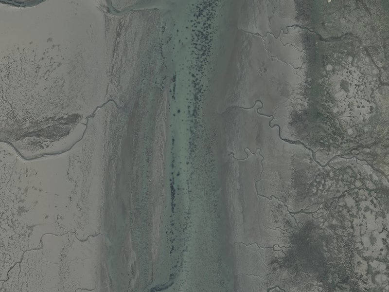 aerial view of Brooklands Lagoon and the ground around it